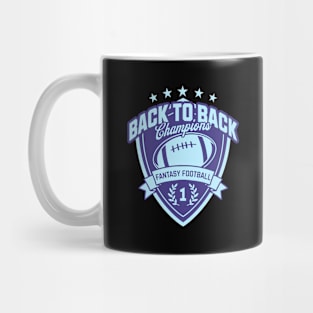 Fantasy Football Back To Back Champ, Fantasy Football Gift, FFL Back To Back Mug